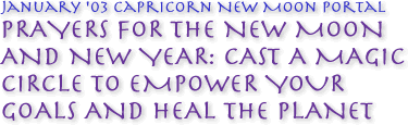 January Capricorn New Moon