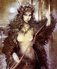 Diana, goddess of the month