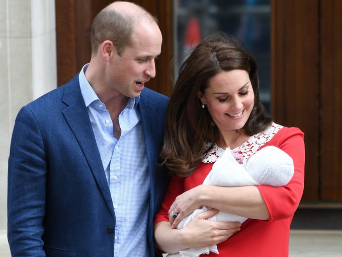 William, Kate, and Louis