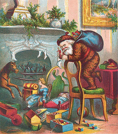 nast-visit-st-nick Thomas Nash, visit of St. Nick
