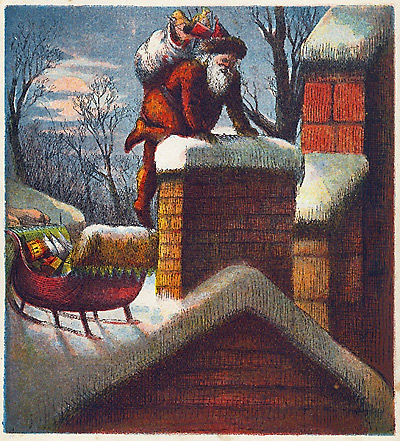 nast-visit-st-nick2 Santa's visit, by Thomas Nast