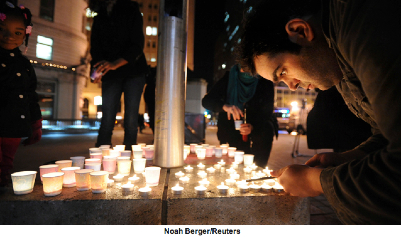 Sandy Hook memory candles