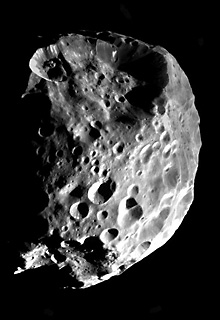 saturn-moon-phoebe Saturn's outermost moon, Phoebe (NASA)