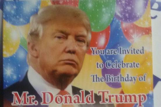 Donald Trump Birthday Invitation
