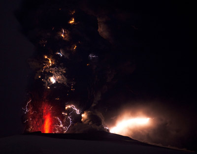 Volcanic Lightning by Olivier Vandeginste